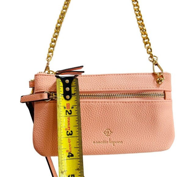 Nanette Lepore Pink Crossbody Bag with Gold Chain - Picture 6 of 14